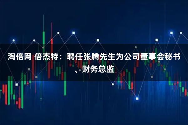 淘倍网 倍杰特：聘任张腾先生为公司董事会秘书、财务总监
